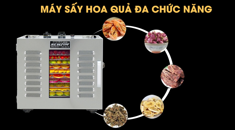 Máy sấy hoa quả đa chức năng