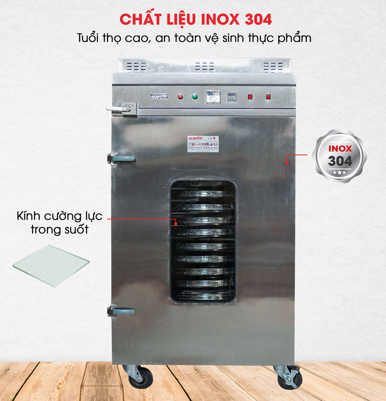 Chất liệu inox 304 siêu bền bỉ