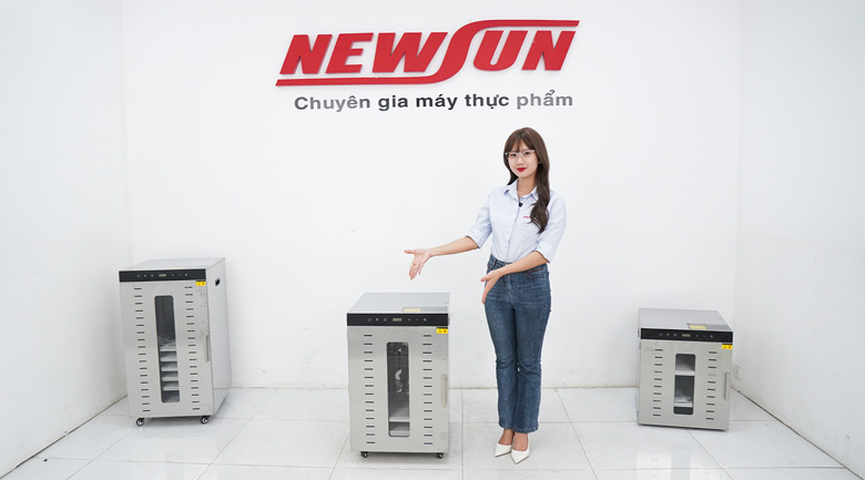 Máy sấy hoa quả 2 lớp 16 khay SS-16H NEWSUN