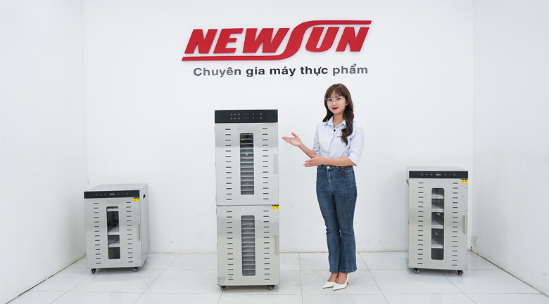 Hình ảnh thực tế máy sấy hoa quả 2 lớp 32 khay SS-32H