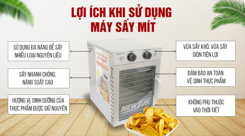 Lợi ích khi sử dụng máy sấy mít là gì