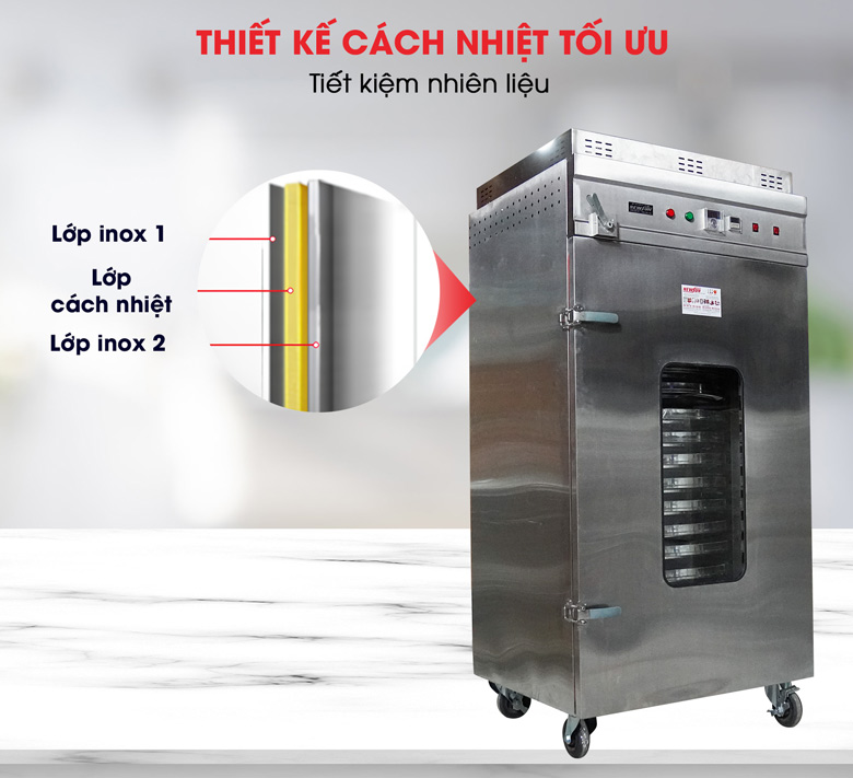 Thành tủ thiết kế cách nhiệt tối ưu