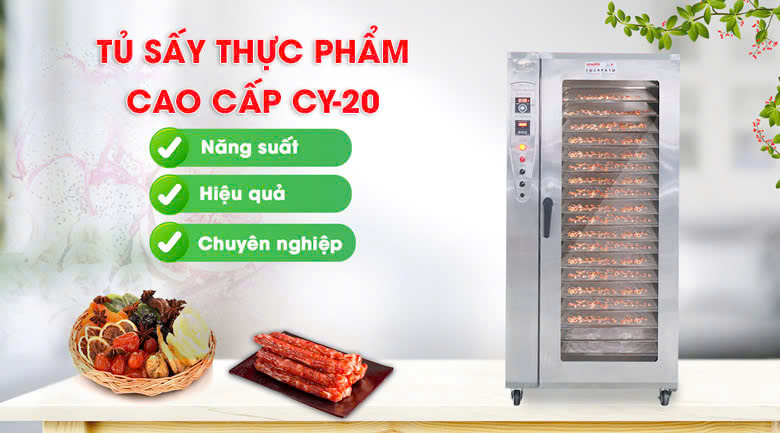 Máy sấy thực phẩm cao cấp CY-20 - Thiết bị sấy hiện đại, hiệu quả cao Máy sấy thực phẩm cao cấp CY-20 - Thiết bị sấy hiện đại, hiệu quả cao