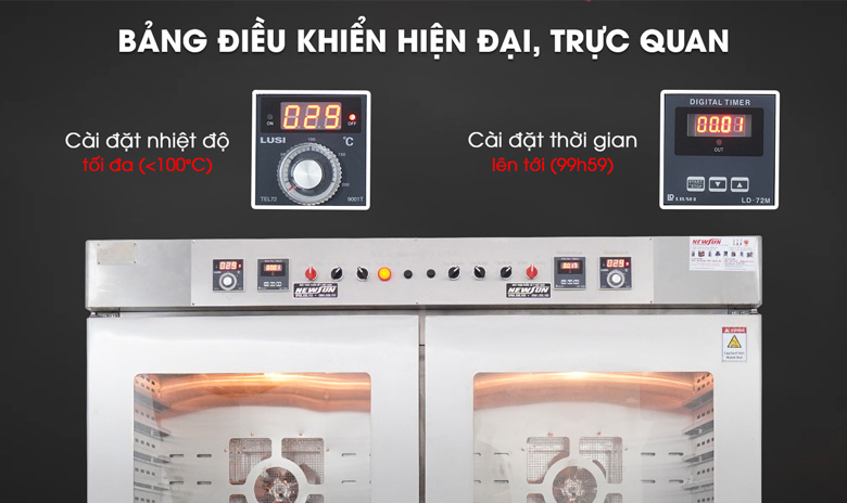 Chọn máy sấy thực phẩm dựa vào nhiệt độ của máy