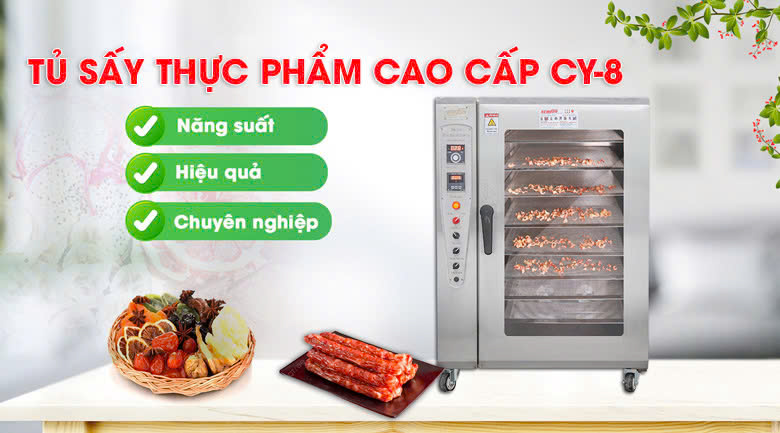 Máy sấy thực phẩm cao cấp CY-8 Máy sấy thực phẩm cao cấp CY-8