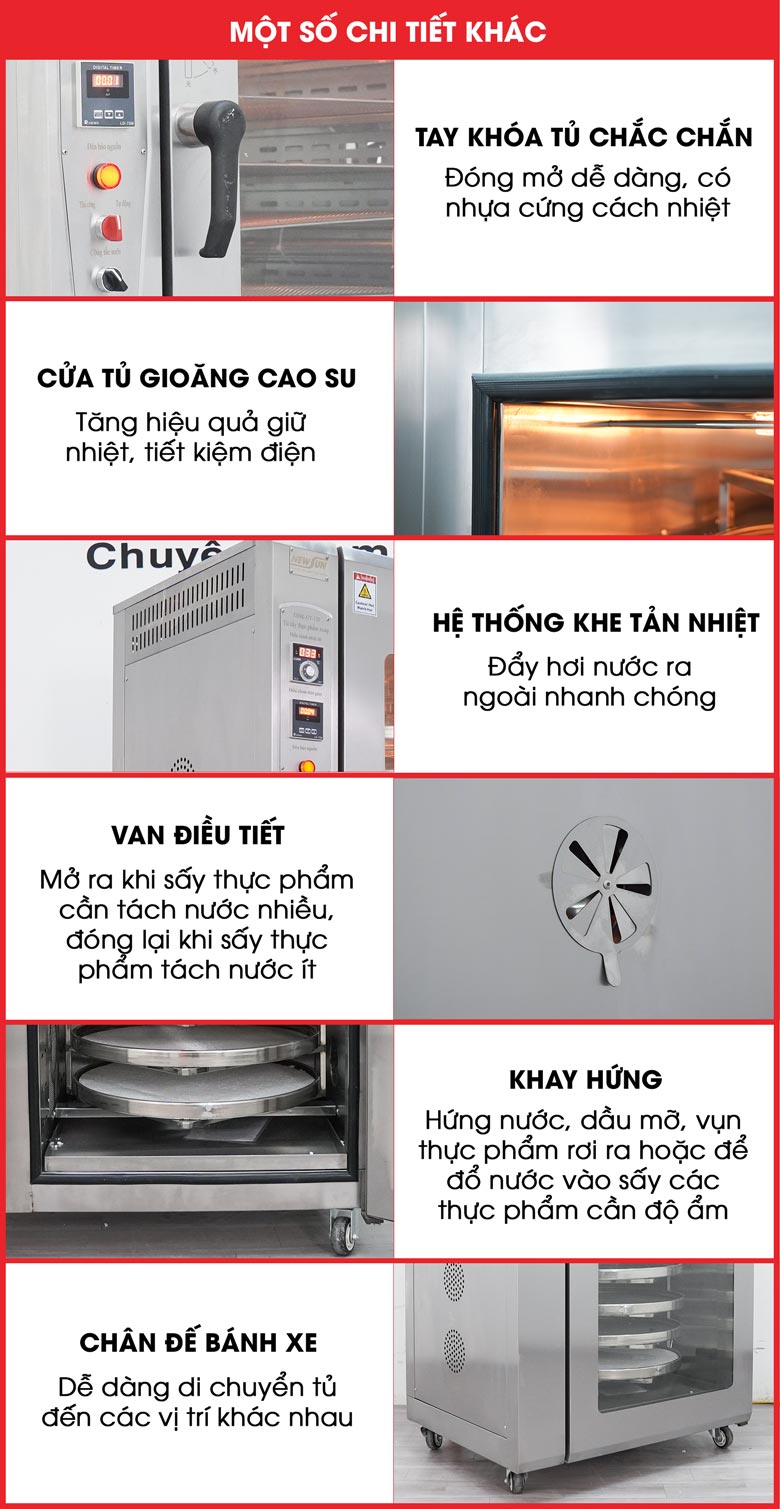 Một số tiện ích khác của tủ