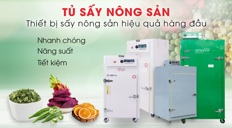 Tủ sấy nông sản - Thiết bị sấy nông sản hiệu quả hàng đầu