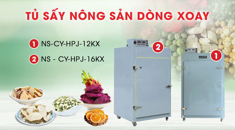 Tủ sấy nông sản dòng xoay