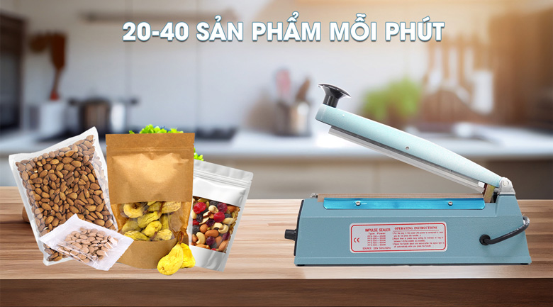 Hàn nhanh chóng, năng suất 20-40 sản phẩm mỗi phút 