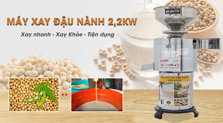 Máy xay vắt đậu nành 2200W (60-80kg/h) MXDNK-Z150CA mang đến giải pháp xay đậu nành nhanh chóng