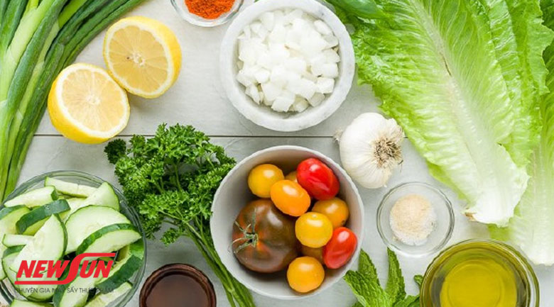 Hướng dẫn làm món salad từ rau củ sấy healthy giúp giảm cân Làm món salad từ rau củ sấy, nguyên liệu