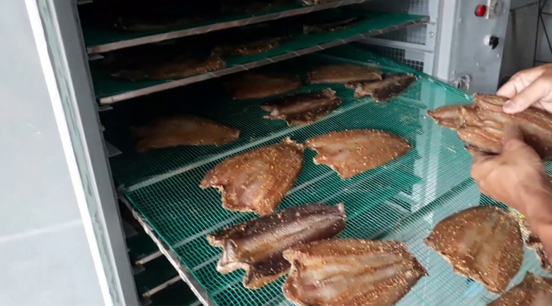 Máy sấy cá khô có công suất phù hợp