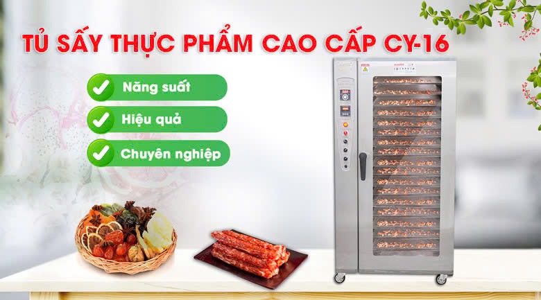 Máy sấy tôm khô CY-16 cao cấp
