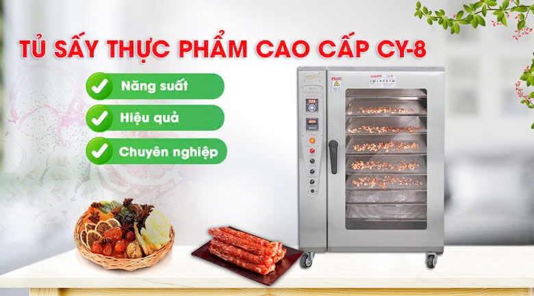 Review TOP 5 máy sấy tôm nõn giá tốt, được yêu thích hiện nay Máy sấy tôm nõn CY‑8