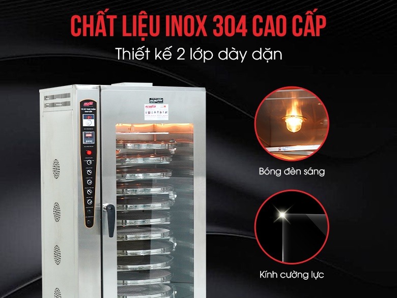 Thành tủ 2 lớp tăng thêm độ chắc chắn và khả năng cách nhiệt Thành tủ 2 lớp tăng thêm độ chắc chắn và khả năng cách nhiệt