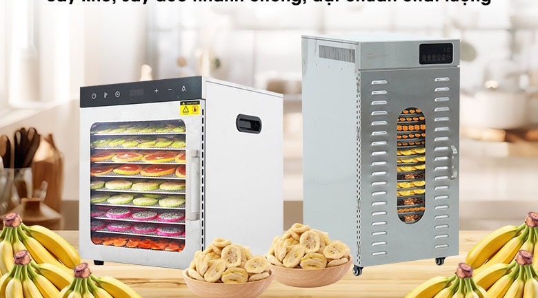 máy sấy trái cây dẻo chuối